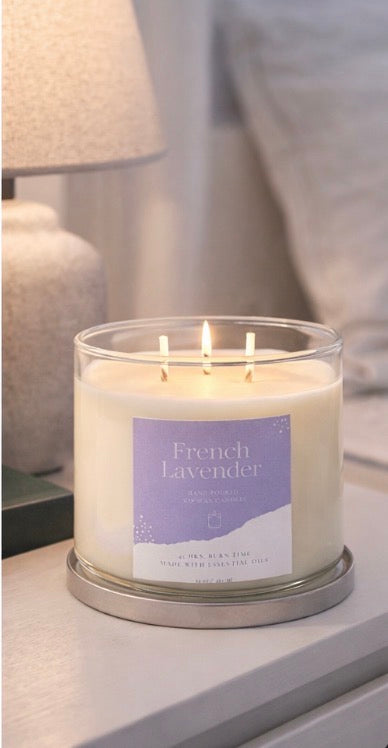 French Lavender Soy 3- Wick Candle