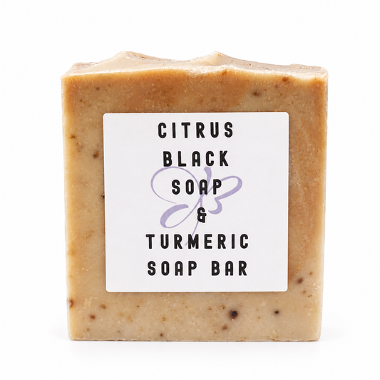 Citrus Turmeric Black Soap